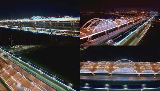 合集_西安浐灞广运桥4k航拍高清在线视频素材下载