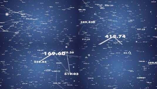 通过数字隧道 科学数字粒子高清在线视频素材下载