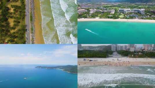 【4k原创可商业】海南沙滩海洋合集高清在线视频素材下载