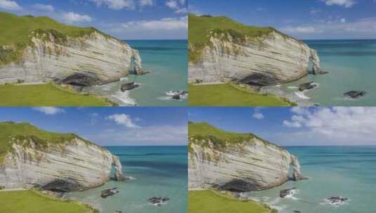 新西兰美丽的海岸高清在线视频素材下载