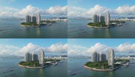 海南三亚城市风光高清在线视频素材下载