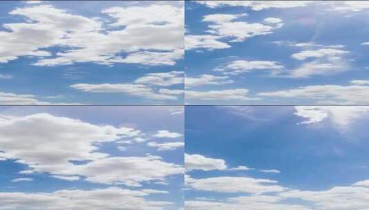 4K天空的美丽云朵延时白昼上午高清在线视频素材下载