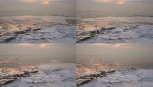 湖上的冰延时摄影高清在线视频素材下载