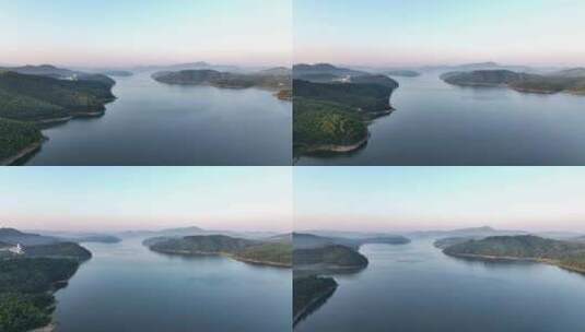 溧阳 天目湖 水库 渔业 自然 旅行 风景高清在线视频素材下载