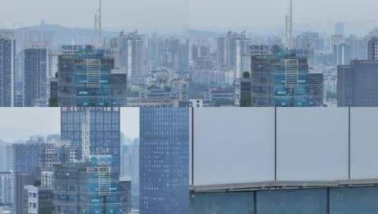 4k 无人机航拍 中国移动大楼标志 logo高清在线视频素材下载