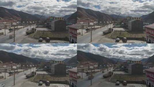 延时8K川藏线旅游新都桥镇空镜高清在线视频素材下载