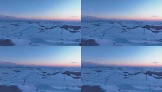 寒冬雪原高清在线视频素材下载
