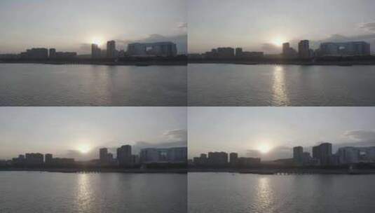 厦门市五缘湾国际游艇汇五缘大桥海景航拍高清在线视频素材下载