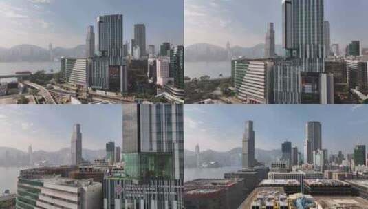 香港建筑航拍高清在线视频素材下载