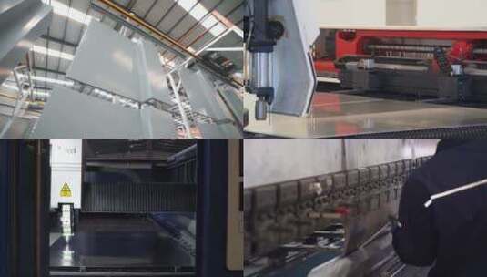铝板生产加工 铝单板生产 板厂高清在线视频素材下载