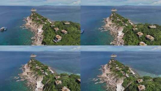 泰国龟岛Koh Tao海岛自然风光航拍高清在线视频素材下载