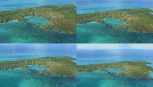 海岛植被小岛风光高清在线视频素材下载