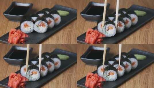 寿司摆盘高清在线视频素材下载