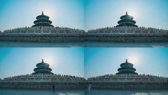 北京天坛公园祈年殿延时1高清在线视频素材下载