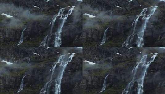 4K-高山流水、高山瀑布高清在线视频素材下载