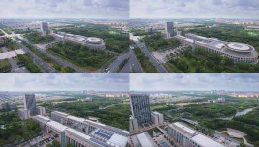 上海临港新片区城市环境高清在线视频素材下载