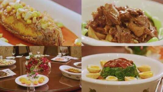 美食 海鲜 菜肴  菜品 餐厅 烹饪 厨师高清在线视频素材下载
