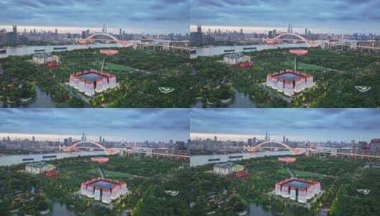 上海世博文化公园 申园高清在线视频素材下载