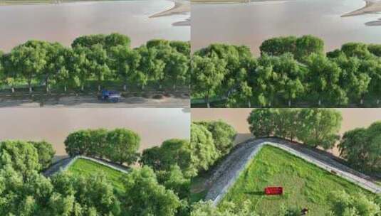 黄河河道高清在线视频素材下载