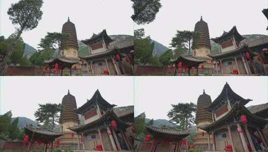 山西大同觉山寺实拍高清在线视频素材下载