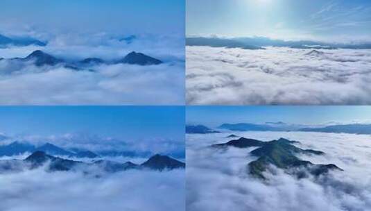 航拍群山云海仙境高清在线视频素材下载