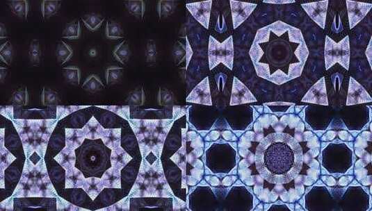 290 4K时尚潮流发光几何动感万花筒背景高清在线视频素材下载