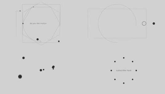 极简黑白线条变化动画品牌视频通用AE模板高清AE视频素材下载
