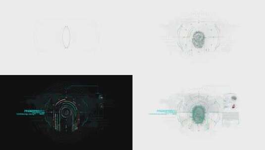 高端科技电影指纹识别人物详细信息素材高清在线视频素材下载