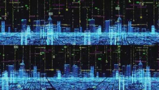 科技数据城市高清在线视频素材下载