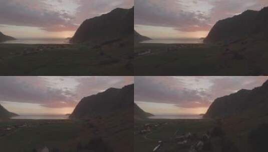 海边日落的风景高清在线视频素材下载