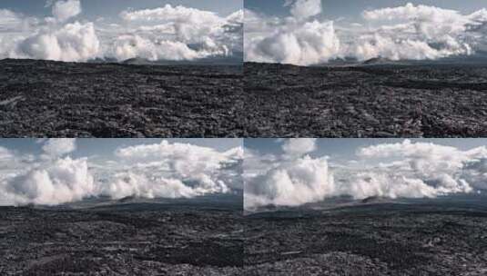 航拍火山风景景观高清在线视频素材下载