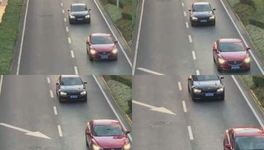 上海马路汽车高清在线视频素材下载
