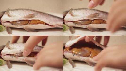 肚子里有鱼籽的鲫鱼高清在线视频素材下载