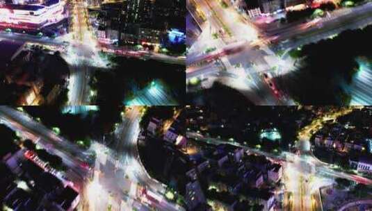 【正版原创4K】葵涌道路夜景延时高清在线视频素材下载