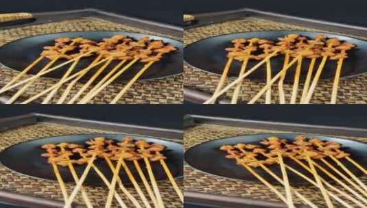 重庆小吃烧烤牛油4k视频高清在线视频素材下载