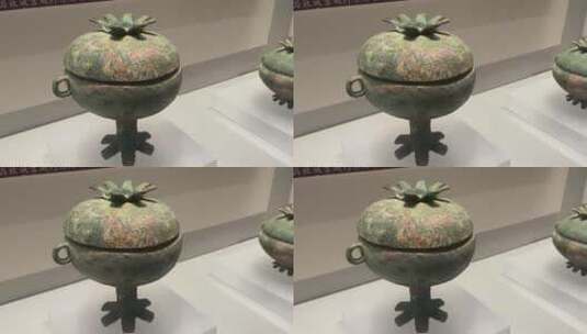 山东博物馆考古成就展，考古成就高清在线视频素材下载