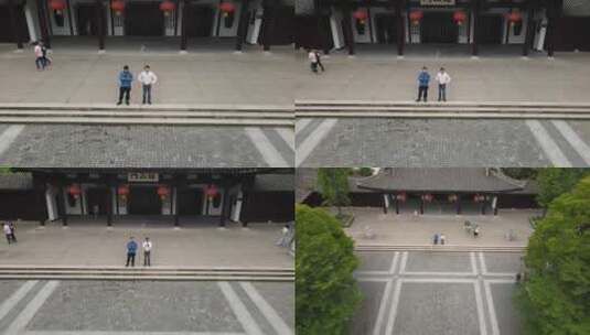 锡惠公园门口小行星出场高清在线视频素材下载
