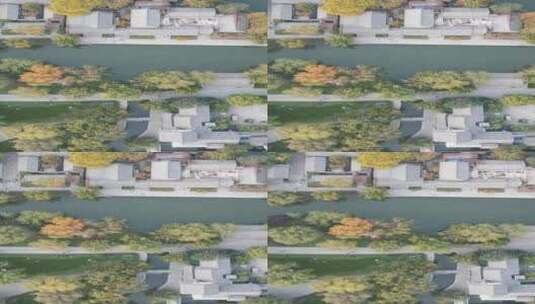 济南护城河风景竖屏航拍高清在线视频素材下载