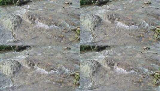河水水流浪花高清在线视频素材下载