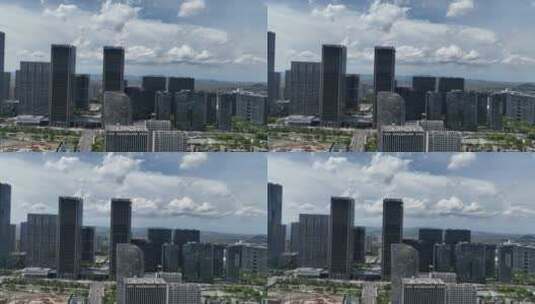 杭州城西未来科技城EFC欧美金融城高清在线视频素材下载