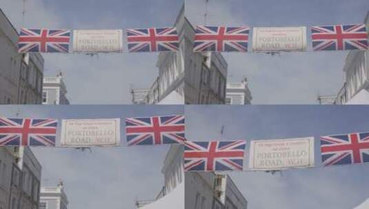 英国国旗特写镜头高清在线视频素材下载