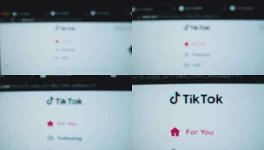 放大拍摄TikTok标志高清在线视频素材下载