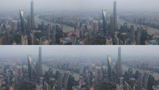 上海高空航拍日景高清在线视频素材下载