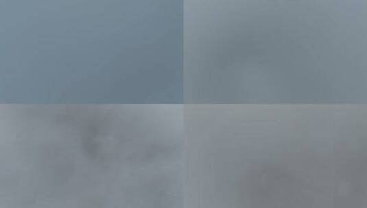 俯拍大雾天中的昆明城高清在线视频素材下载