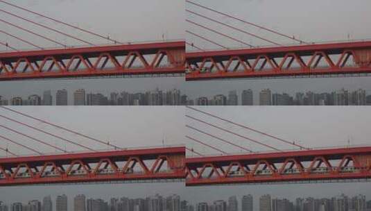 中国重庆千厮门大桥高清在线视频素材下载