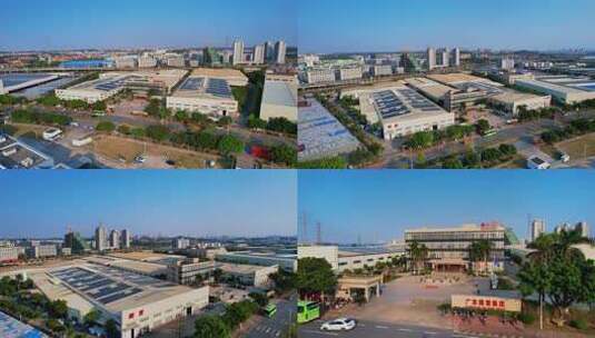 佛山三水隐雪集团 饮料基地航拍高清在线视频素材下载