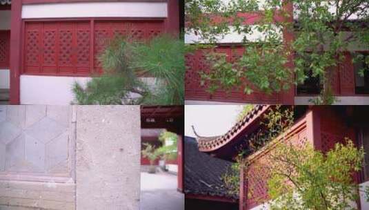 杭州吴山景区药王庙建筑4K视频素材高清在线视频素材下载