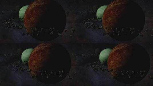 太空星云行星陨石银河星球动画 (9)高清在线视频素材下载