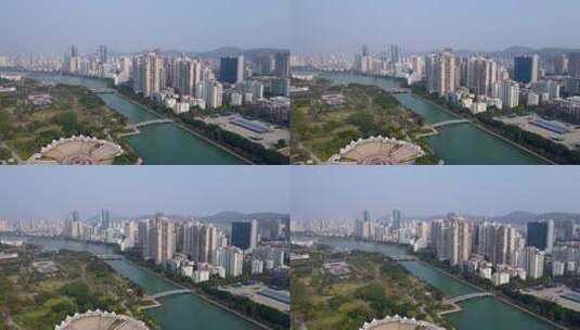 4k 航拍厦门城市风貌高清在线视频素材下载