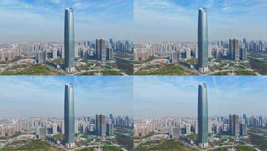 武汉第二高楼武汉中心大厦延时高清在线视频素材下载
